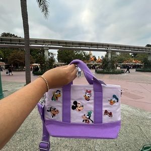 Mickey and Friends purple Tote Bag